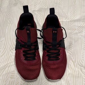 Under Armour Men's Burgundy Athletic Shoes